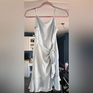 Altar’d State baby blue dress with ruffles